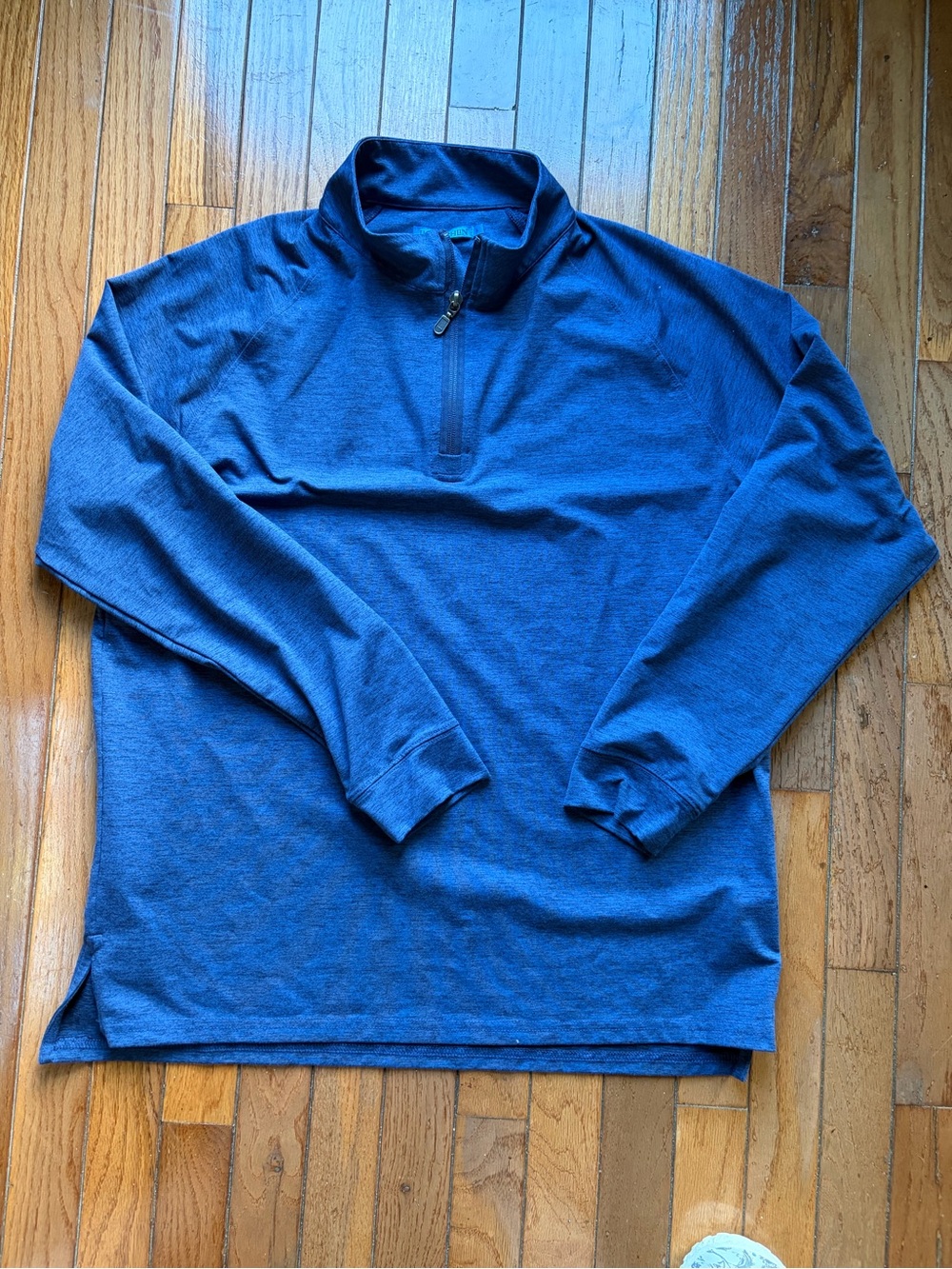 J. McLaughlin Men's Claremont quarter-Zip Mock Neck  - Navy Blue